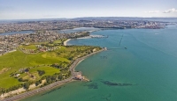 Aerial;Kohimarama;Auckland_East;Auckland;Tamaki_Strait;blue_sky;blue_sea;Beach;h