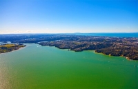 Aerial;Auckland_North_Shore;Waitemata_harbour;Harbourfishing;boating;speed_boati