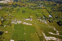 Aerial;Silverdale;Rodney;North_Shore_Airfield;Northern_Motorway;Auckland_blue_sk