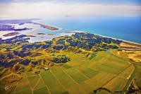 Aerial;Ohope_Beach_and_Ohiwa_Harbour;Bay_of_plenty;blue_sea;blue_sky;sandy_beach