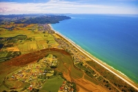 Aerial;Waihi_Beach;Bay_of_plenty;kiwi_fruit_orchards;kiwi_fruit;kiwi_fruit_growi
