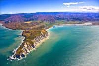Aerial;Young_Nicks_Head;Gisborne;Young_Nicks_Head;blue_sky;blue_sea;bluffs;cliff