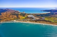 Aerial;Hawkes_Bay_Coast;bush;native_forrest;golden_sands;bluffs;River;cliffs;san