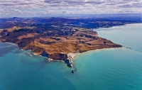Aerial;Hawkes_Bay_Coast;bush;native_forrest;golden_sands;bluffs;River;cliffs;san