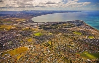 Aerial;Napier;Hawkes_Bay;suburburban;Gardens;Art_Deco;port;containers;logs;sculp
