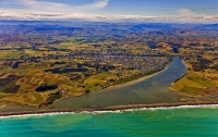 Aerial;Wairoa;Hawkes_Bay;bush;native_forrest;golden_sands;bluffs;River;cliffs;sa