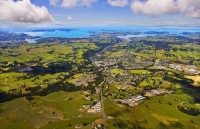 Aerial;Warkworth;Rodney;blue_sky;blue_sea;industrial_building;Warkworth_river;ri