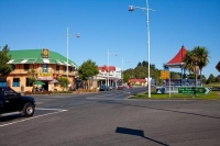Inglewood;Taranaki;Pub;Bandstand;cross_roads;lamp_posts;cabbage_trees