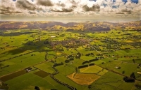 Aerial;Woodville;Tararua;green_fields;green_paddocks;Wind_farm;wind_farms;Wind_g