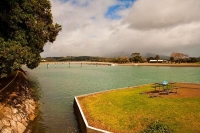 Raglan;Waikato;coastal;bachs;holiday_homes;bush;native_forrest;blue_sky;blue_sea