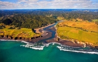 Aerial;West_Coast_Waikato;Waikato;coastal;bachs;holiday_homes;bush;native_forres