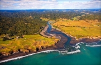 Aerial;West_Coast_Waikato;Waikato;coastal;bachs;holiday_homes;bush;native_forres
