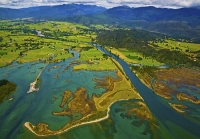 Aerial;Takaka;Golden_Bay;hills;rivers;Road;bush;native_forrest;green_fields;gree