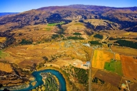 Aerial;Wanaka;Otago;lake_Wanaka;Clutha_River;Luggate;Township