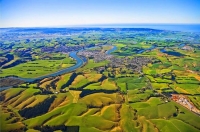 Aerial;The_Catlins;Southland;hills;rivers;Road;bush;native_forrest;green_fields;