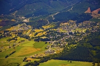 Aerial;green_fields;paddocks;brown_hills;hills;mountains;blue_sky;Hanmer_Range;A