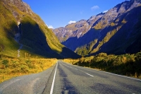 Road_to_Milford_Sound;Fiordland;mountains;hills;rivers;Road;State_Highway_94;bus