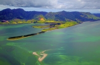 Aerial;Golden_Bay_Coast;Golden_Bay;River;sandy_beaches;rocky_shorelines;state_hi