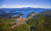 Picton_Harbour;Waikawa;Aerial;Picton;Marlborough_Sounds;Marlborough;bush;native_