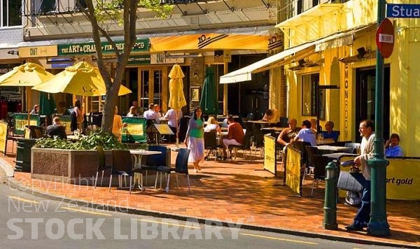 Dunedin;Otago;university city;university;harbour;golden sands;gothic buildings;Heritage Museum;law courts;Station;Train Station;Al Fresco;summer;Cafe Lemon