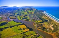 Aerial;Dunedin;Otago;university_city;university;harbour;golden_sands;gothic_buil