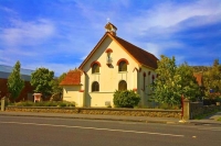 Roxburgh;Otago;lake_Roxburgh;Clutha_River;church;churches;fruit_growing;Catholic