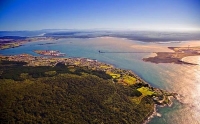 Aerial;Bluff;Southland;Bluff;Tiwai_Point;Aluminium_Smelter;Awarua_Bay
