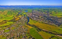 Aerial;Gore;Southland;hills;rivers;Road;state_highway1;Dairy_farm;dairy_farming;