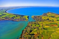 Aerial;Riverton;Southland;hills;rivers;state_highway99;Dairy_farm;dairy_farming;