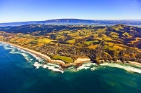 Aerial;The_Catlins;Southland;hills;rivers;Road;bush;native_forrest;green_fields;