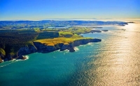 Aerial;The_Catlins;Southland;hills;rivers;Road;bush;native_forrest;green_fields;