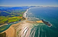 Aerial;The_Catlins;Southland;hills;rivers;Road;bush;native_forrest;green_fields;