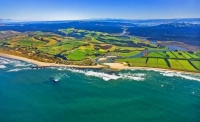 Aerial;The_Catlins;Southland;hills;rivers;Road;bush;native_forrest;green_fields;