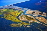 Aerial;Haast;West_Coast;State_Highway_6;mountains;valleys;Haast_river;Tasman_Sea