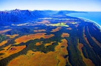 Aerial;Jacksons_Bay;West_Coast;mountains;valleys;river;Tasman_Sea