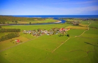 Aerial;Karamea;West_Coast;mountains;valleys;Karamea_river;Tasman_Sea;Sand_bar;go