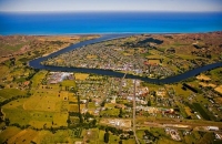 Aerial;Wairoa;Hawkes_Bay;bush;native_forrest;golden_sands;bluffs;River;cliffs;sa