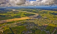 Aerial;Dargaville;Northland;kaipara;Wairoa_River;airfield;bridge;Kaipara_Harbour
