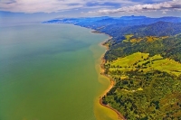 Aerial;Coromandel_Coastline;Coromandel;sandy_beaches;bachs;holiday_homes;blue_sk