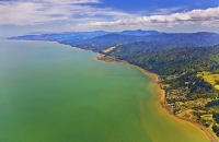 Aerial;Coromandel_Coastline;Coromandel;sandy_beaches;bachs;holiday_homes;blue_sk