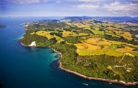 Aerial;Coromandel_Coastline;Coromandel;sandy_beaches;bachs;holiday_homes;blue_sk