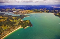 Aerial;Coromandel_Coastline;Coromandel;sandy_beaches;bachs;holiday_homes;blue_sk