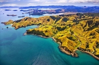 Aerial;Coromandel_Coastline;Coromandel;sandy_beaches;bachs;holiday_homes;blue_sk