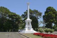 Opotike;blue_sky;War_Memorial;District_Council_landscaping