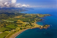 aerial;Wharekura_Point;Te_Kaha;blue_sea;blue_sky;sandy_beaches;sea;sea_fishing;h
