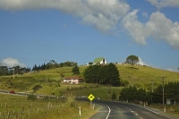 Awanui;Northland;River;cumulus_cloud;church;Kareponia_Church_on_the_Hill;Karepon