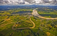 Aerial;Dargaville;Northland;kaipara;Wairoa_River;airfield;bridge;Kaipara_Harbour