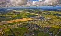 Aerial;Dargaville;Northland;kaipara;Wairoa_River;airfield;bridge;Kaipara_Harbour