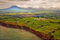 Aerial;Hawera;South_Taranaki_Coast;Dairy_Factory;sandy_beaches;golden_sand;cliff