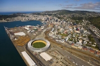 Aerial_Wellington_Wharf_containers_cranes_sheds_storage_sheds_caketin
